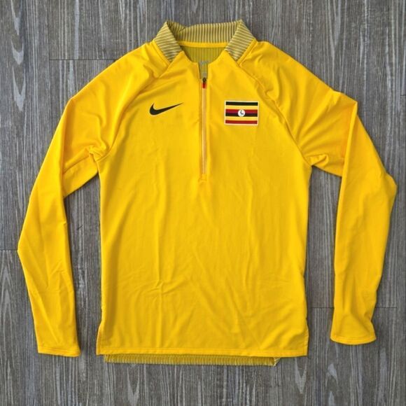Nike Pro Elite Uganda International Running 1/2 Zip Elite Pullover S CK3549-728 - Picture 1 of 7